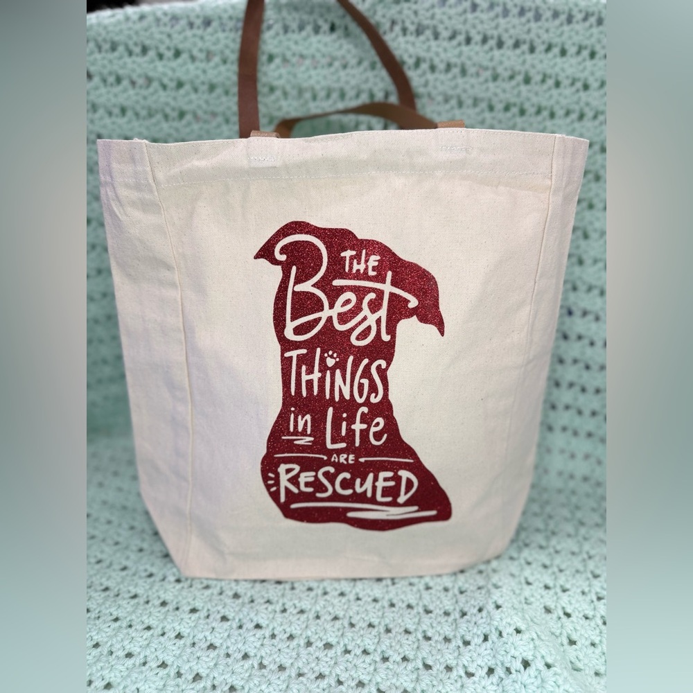 Leather Strap Tote Bag: Rescues